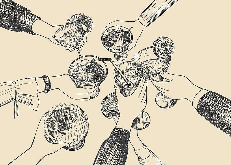 Vintage Drinks Drawing-12