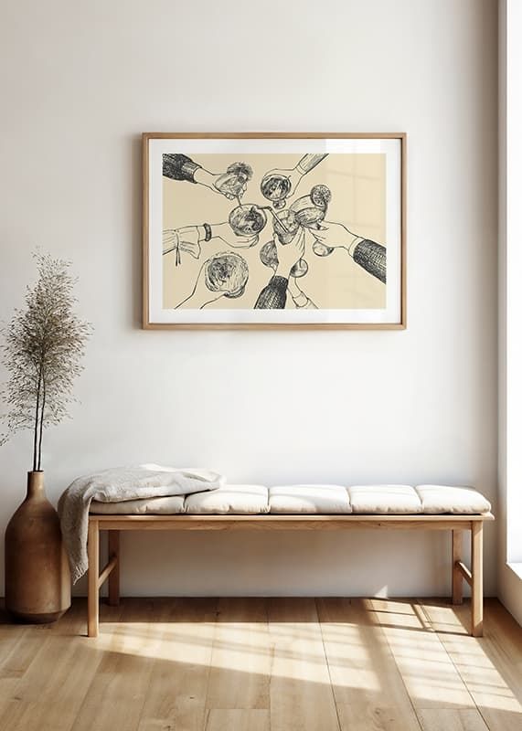 Juliste Vintage Drinks Drawing crossfade