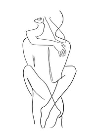 Holding Bodies Line Art-1