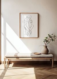 Holding Bodies Line Art-2