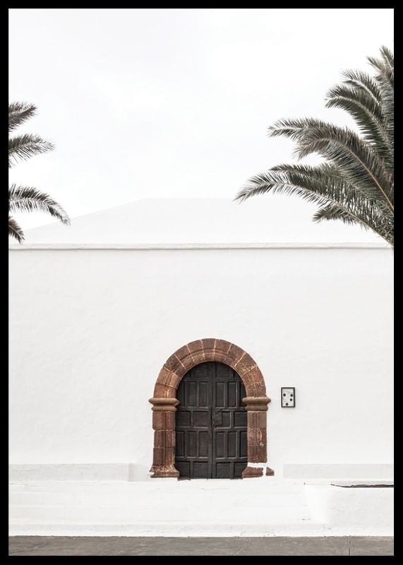 Brown Door White Wall-12