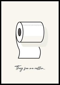 Illustration av toalettrulle med text på ljus bakgrund-6