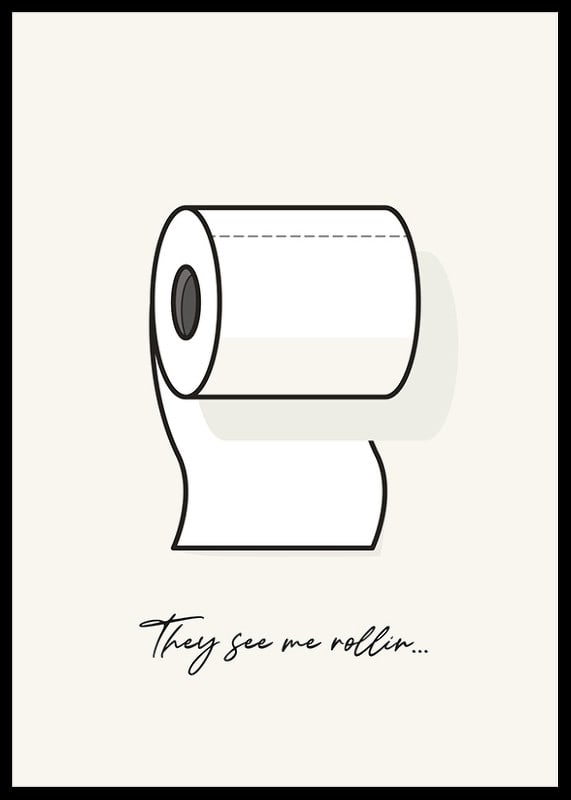 Illustration av toalettrulle med text på ljus bakgrund-12