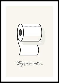 Illustration av toalettrulle med text på ljus bakgrund-0
