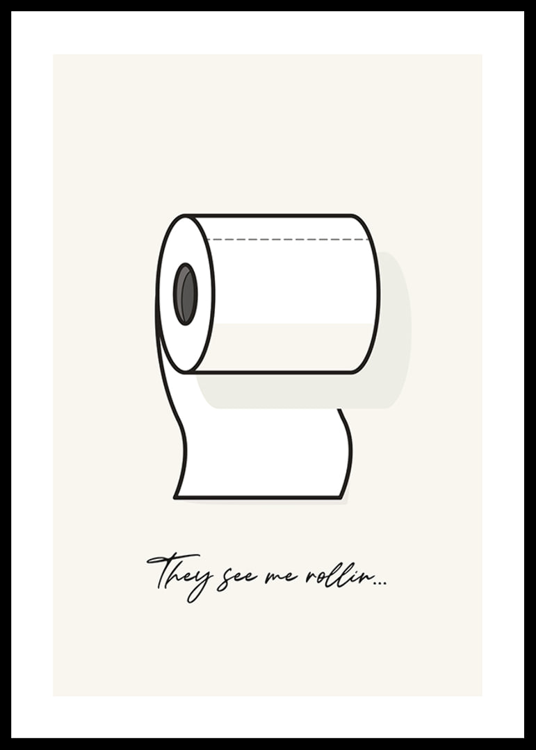 Illustration av toalettrulle med text på ljus bakgrund-12