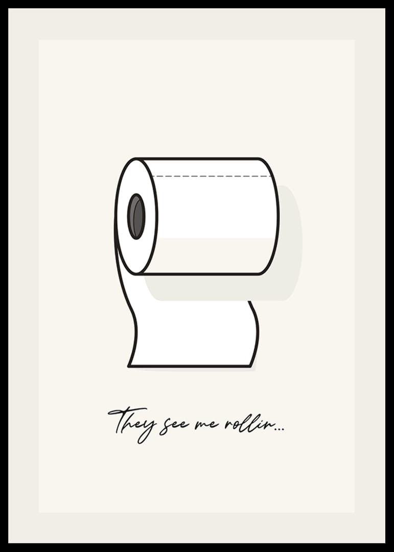 Illustration d'un rouleau de papier toilette avec texte sur fond clair-12