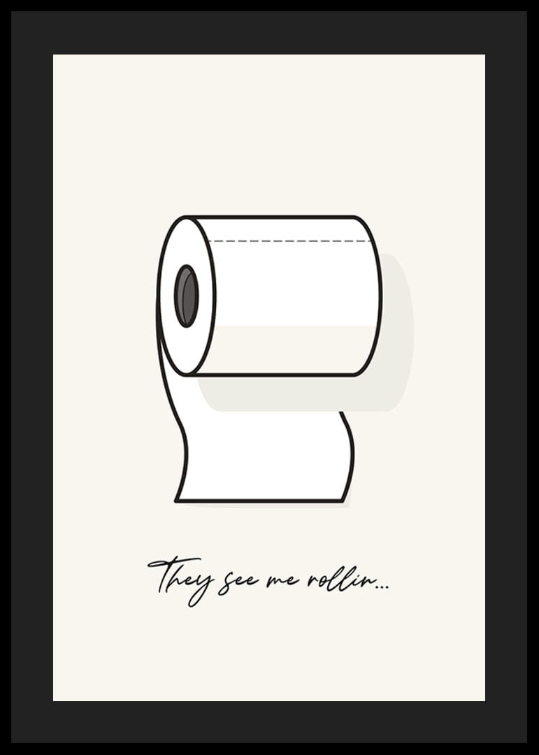 Illustration d'un rouleau de papier toilette avec texte sur fond clair-12