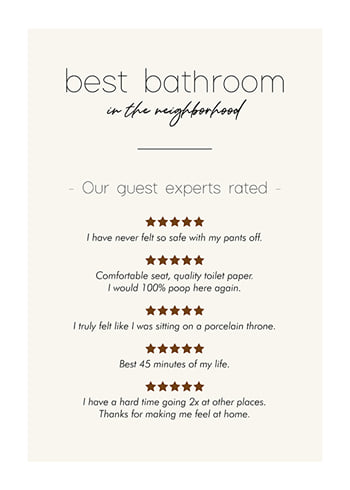 Poster Best Bathroom