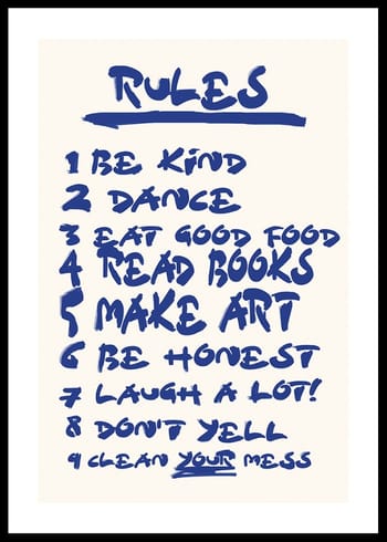 Poster House Rules