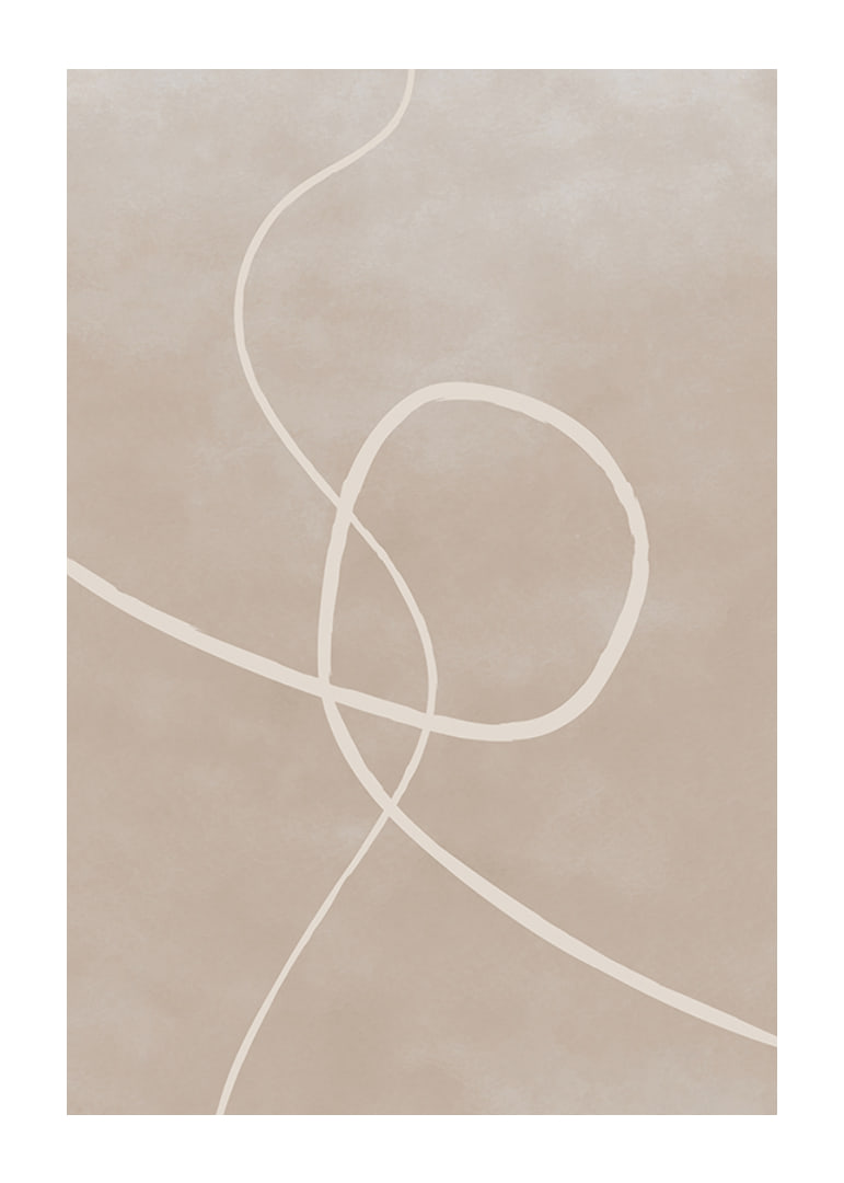 Abstrakta ljusa linjer mot sandfärgad bakgrund, minimalistisk stil-12