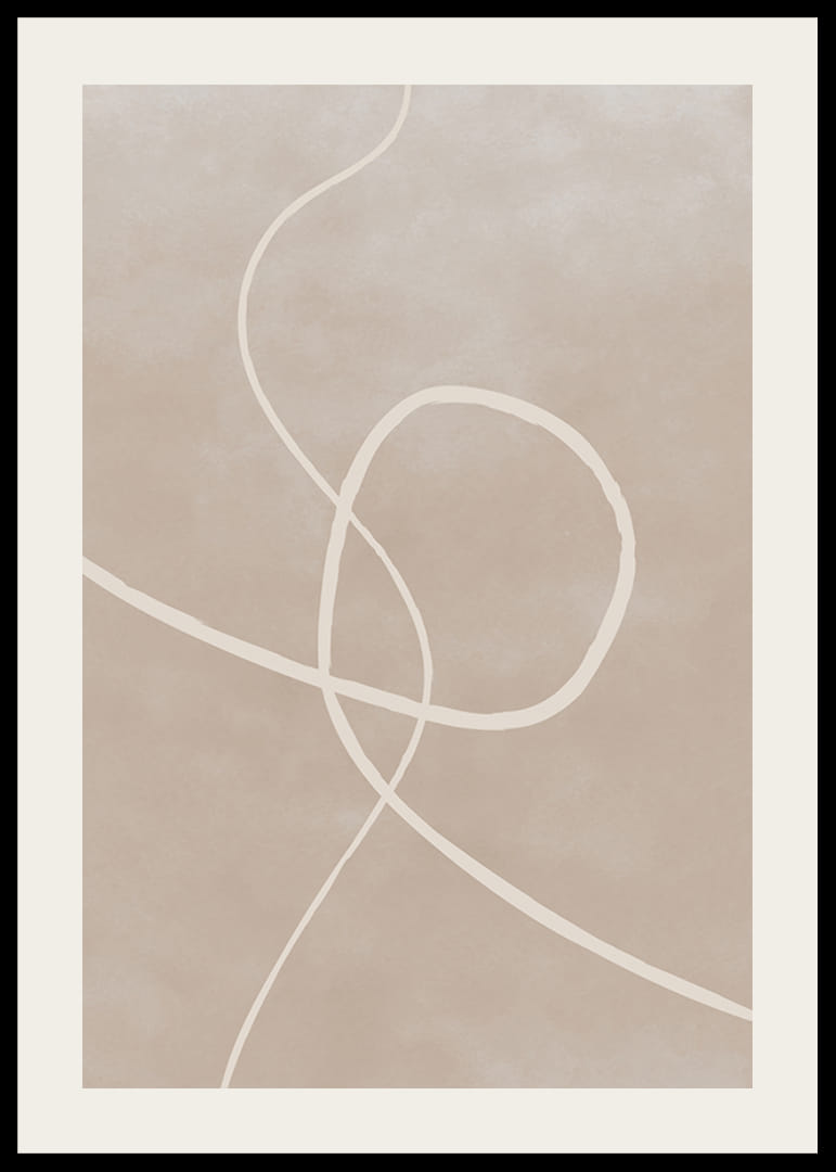 Abstraktit kirkkaat viivat hiekanväristä taustaa vasten, minimalistinen tyyli-12