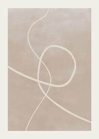 Abstraktit kirkkaat viivat hiekanväristä taustaa vasten, minimalistinen tyyli-3