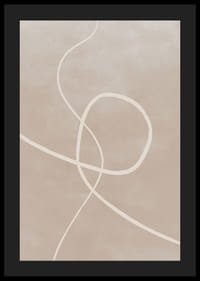 Abstraktit kirkkaat viivat hiekanväristä taustaa vasten, minimalistinen tyyli-4