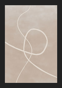 Abstrakta ljusa linjer mot sandfärgad bakgrund, minimalistisk stil-5