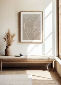 Abstract bright lines against beige sand colored background-8