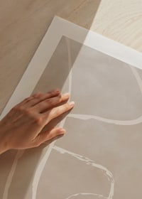 Abstract bright lines against beige sand colored background-9