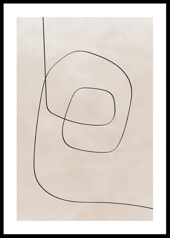 Poster Line Art Abstract Shapes No1