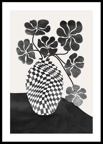 Poster Checkered Vase