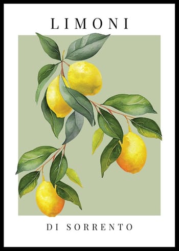 Poster Limoni Di Sorrento