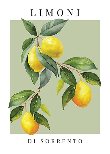 Poster Limoni Di Sorrento