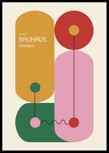 Poster Bauhaus Modern Bricks