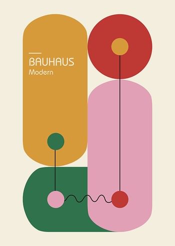 Poster Bauhaus Modern Bricks