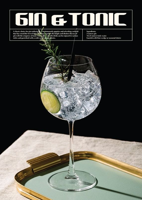 Plagát This Is Gin & Tonic Cocktail