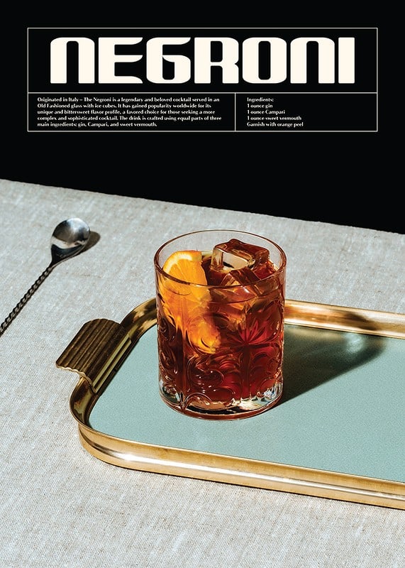 Plakāts This Is Negroni Cocktail No1