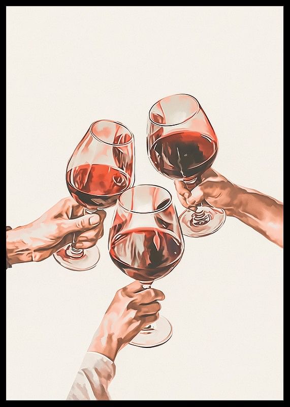 Wine Toast Among Friends-12