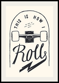 Illustration of skateboard wheels and text in black and white-2