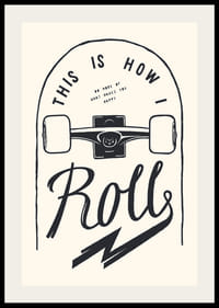 Illustration af skateboardhjul og tekst i sort-hvid-2