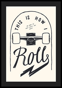 Illustration of skateboard wheels and text in black and white-4