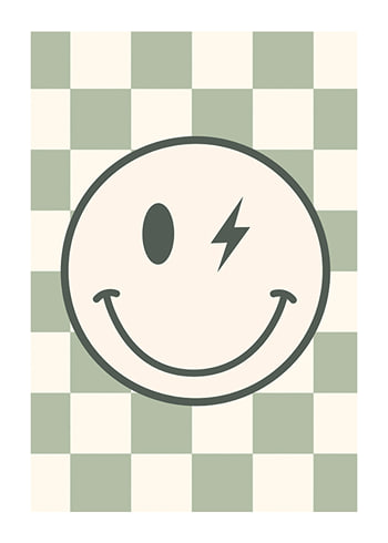 Poster Green Smiley Flash