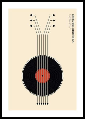 Poster Vinyl Guitarr Music