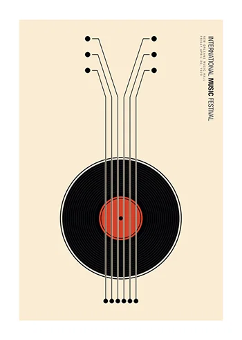 Poster Vinyl Guitarr Music