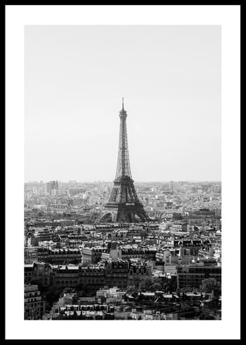 Poster La Torre Eiffel De Paris B&W