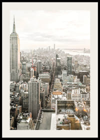 Photographie de Manhattan avec l'Empire State Building à la lumière du matin-2