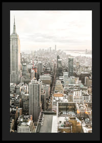 Photographie de Manhattan avec l'Empire State Building à la lumière du matin-4
