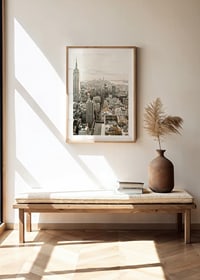 Photograph of Manhattan with the Empire State Building in morning light-8