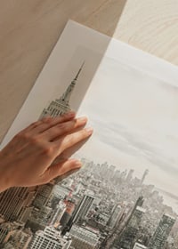 Photograph of Manhattan with the Empire State Building in morning light-9