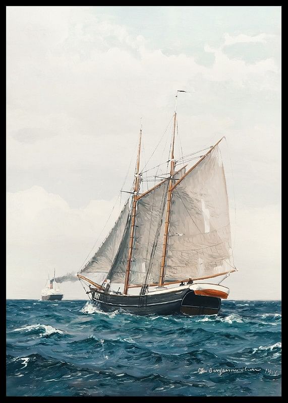 Marine Med Sejlskib Og Dampskib By Benjamin Olsen-12