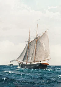 Marine Med Sejlskib Og Dampskib By Benjamin Olsen-9
