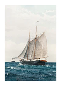 Marine Med Sejlskib Og Dampskib By Benjamin Olsen-3