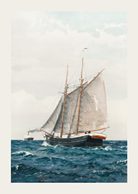 Marine Med Sejlskib Og Dampskib By Benjamin Olsen-5