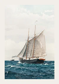 Marine Med Sejlskib Og Dampskib By Benjamin Olsen-5