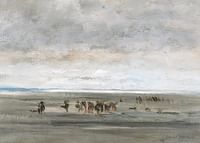 Clam Digger By Charles-François Daubigny-3