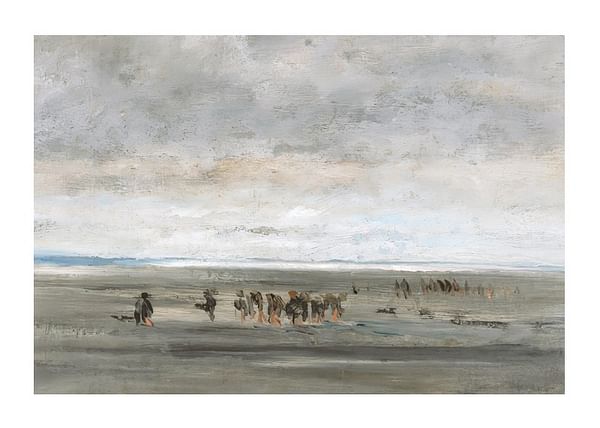 Plagát Clam Digger By Charles-François Daubigny