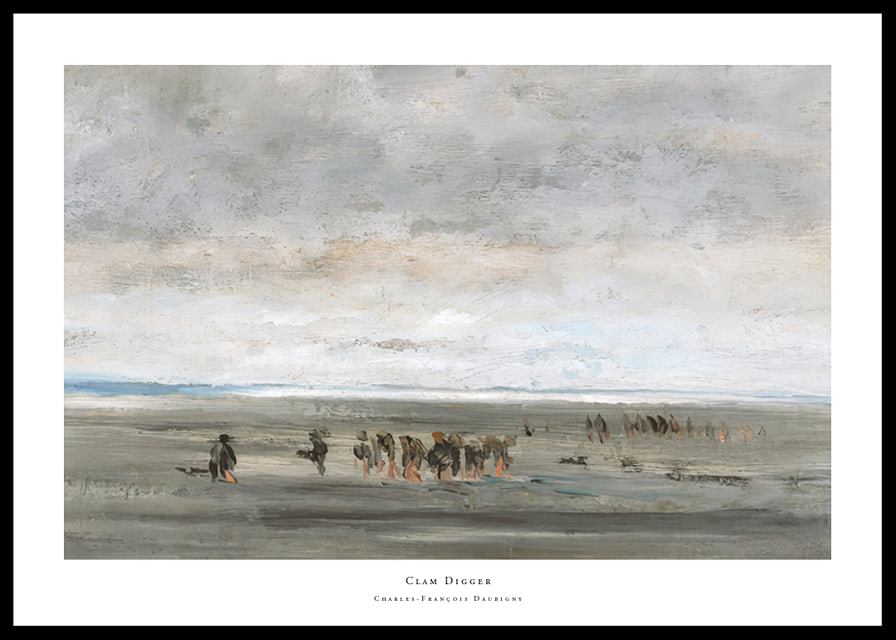 Clam Digger By Charles-François Daubigny-12