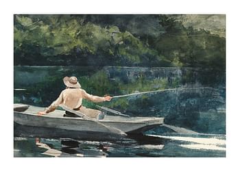 Poster Casting Number Two By Winslow Homer