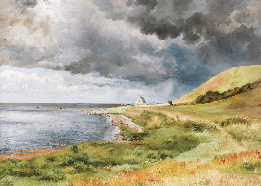 Dansk Kystlandskab I Bygevejr By Carl Frederik Aagaard-12